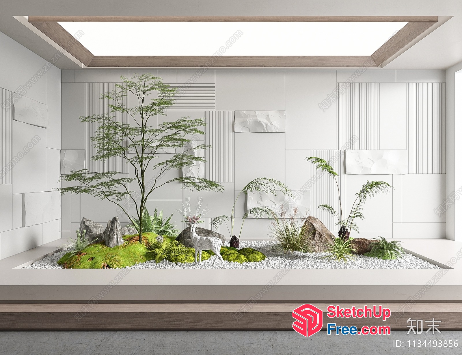 Serene Japanese-Inspired Garden Oasis 3D SketchUp File