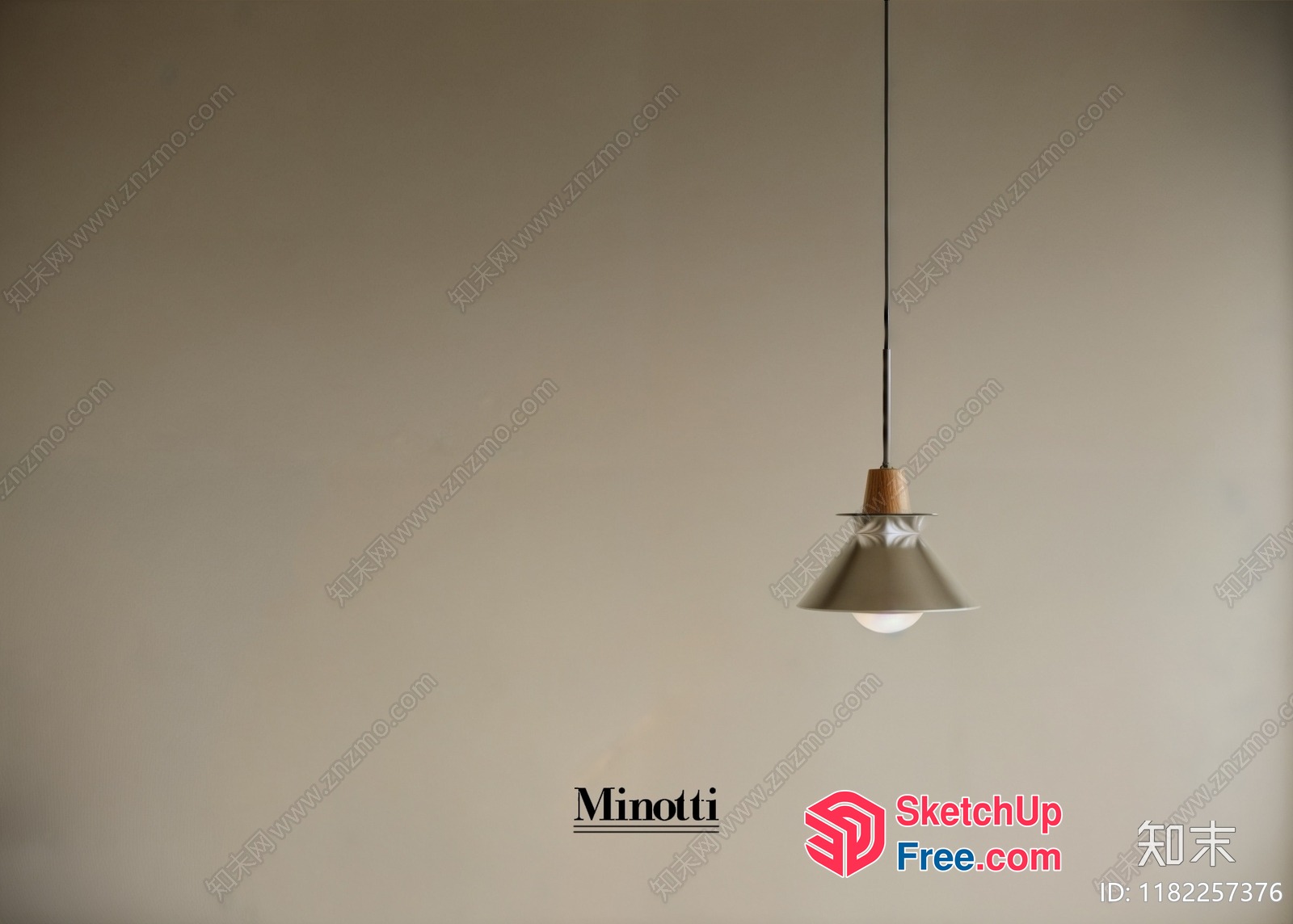 Minotti Lighting Fixture In A Modern Setting 3D SketchUp File