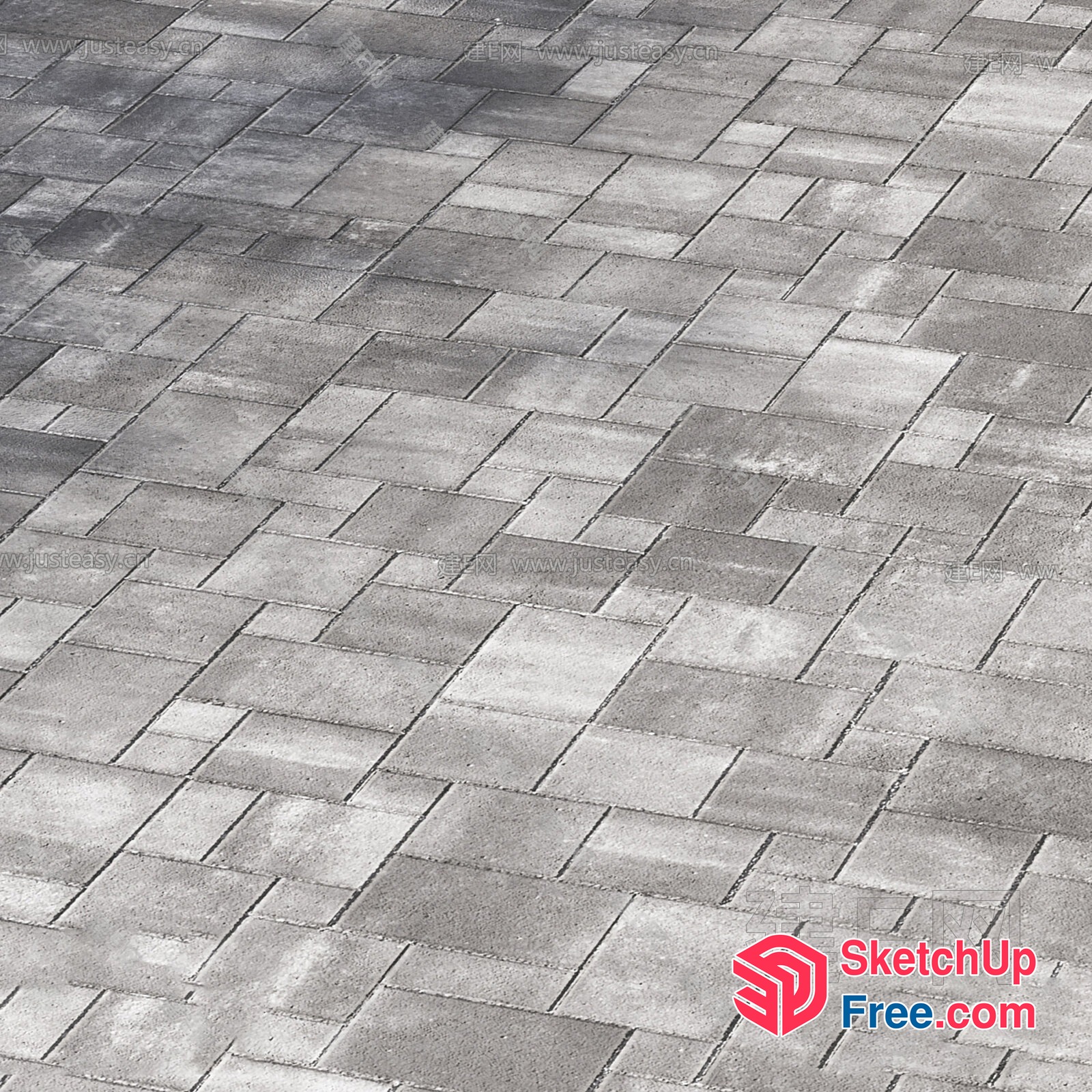Patterned Paving Slabs 3D SketchUp File