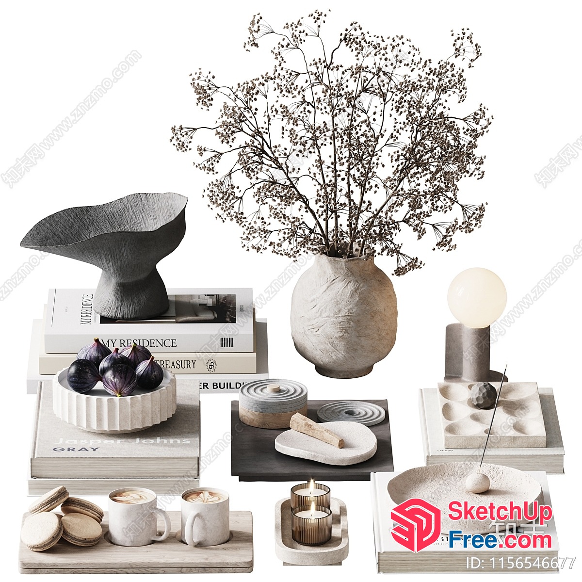 Modern Minimalist Home Decor Collection 3D SketchUp File