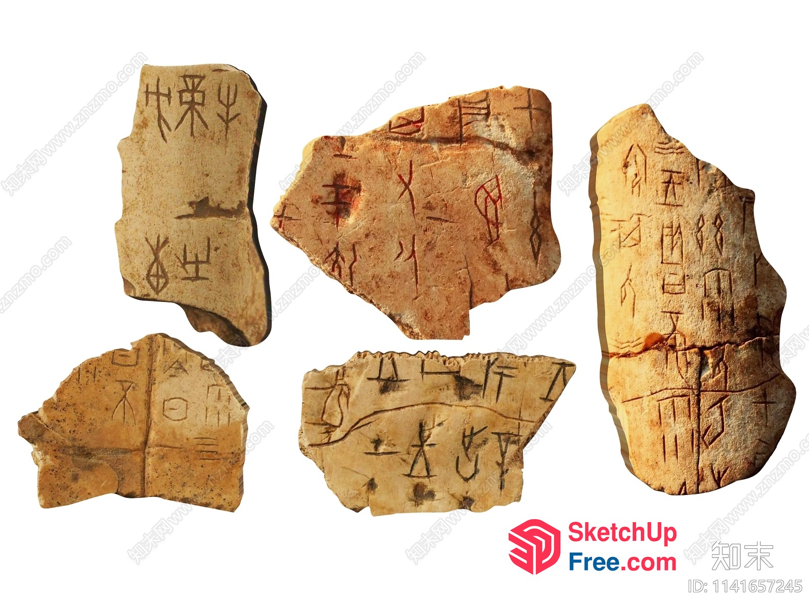 Ancient Chinese Script 3D SketchUp File