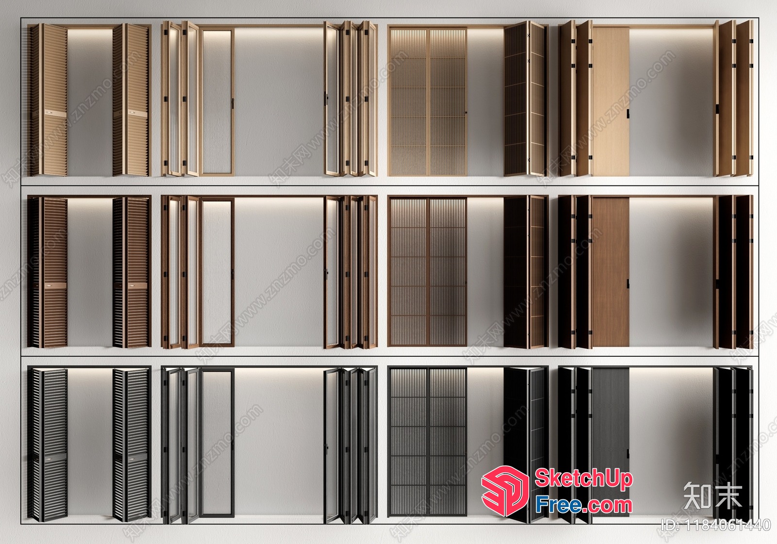 Modern Interior Doors And Windows 3D SketchUp File