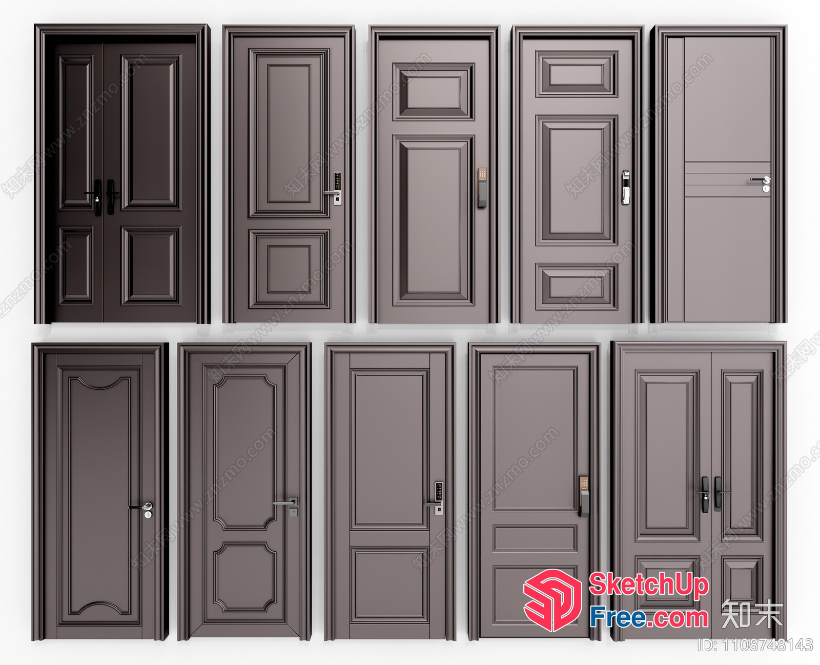 A Variety Of Doors 3D SketchUp File