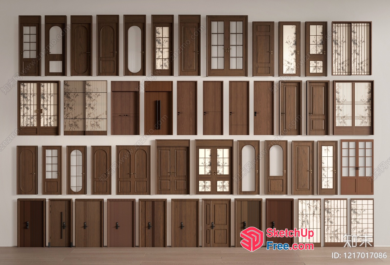 Various Door Designs And Styles 3D SketchUp File
