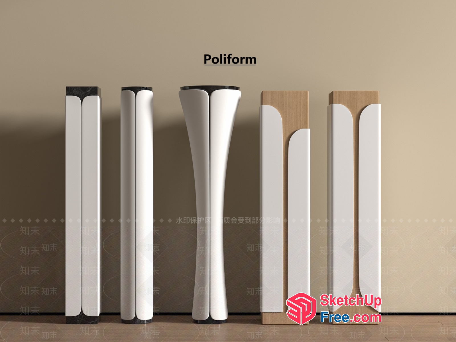 Poliform Pillars 3D SketchUp File