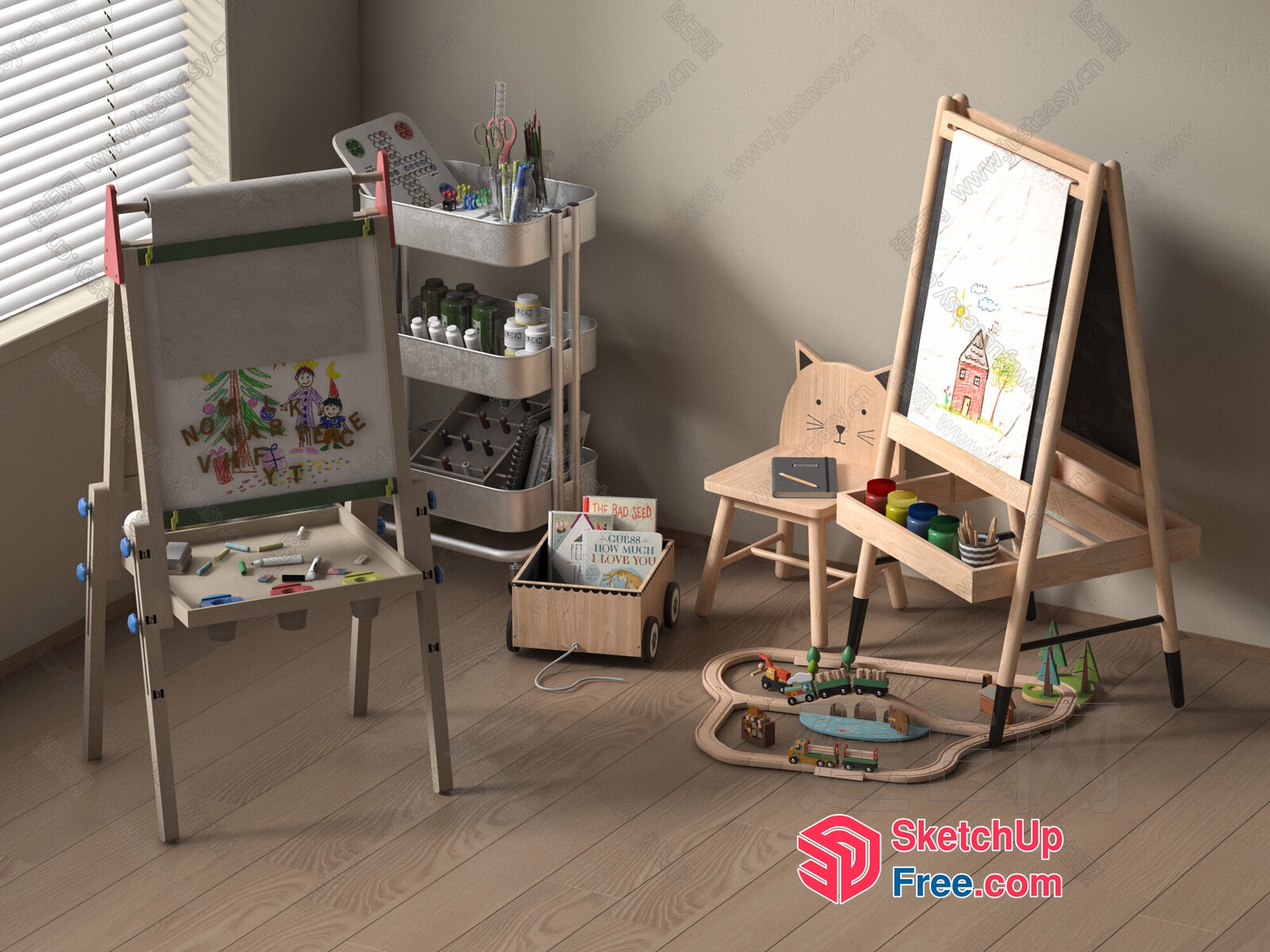 Children'S Art Studio Space 3D SketchUp File