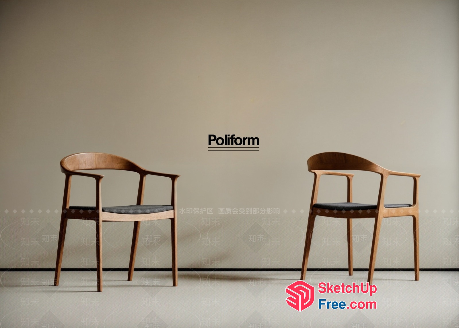 Poliform Chairs 3D SketchUp File