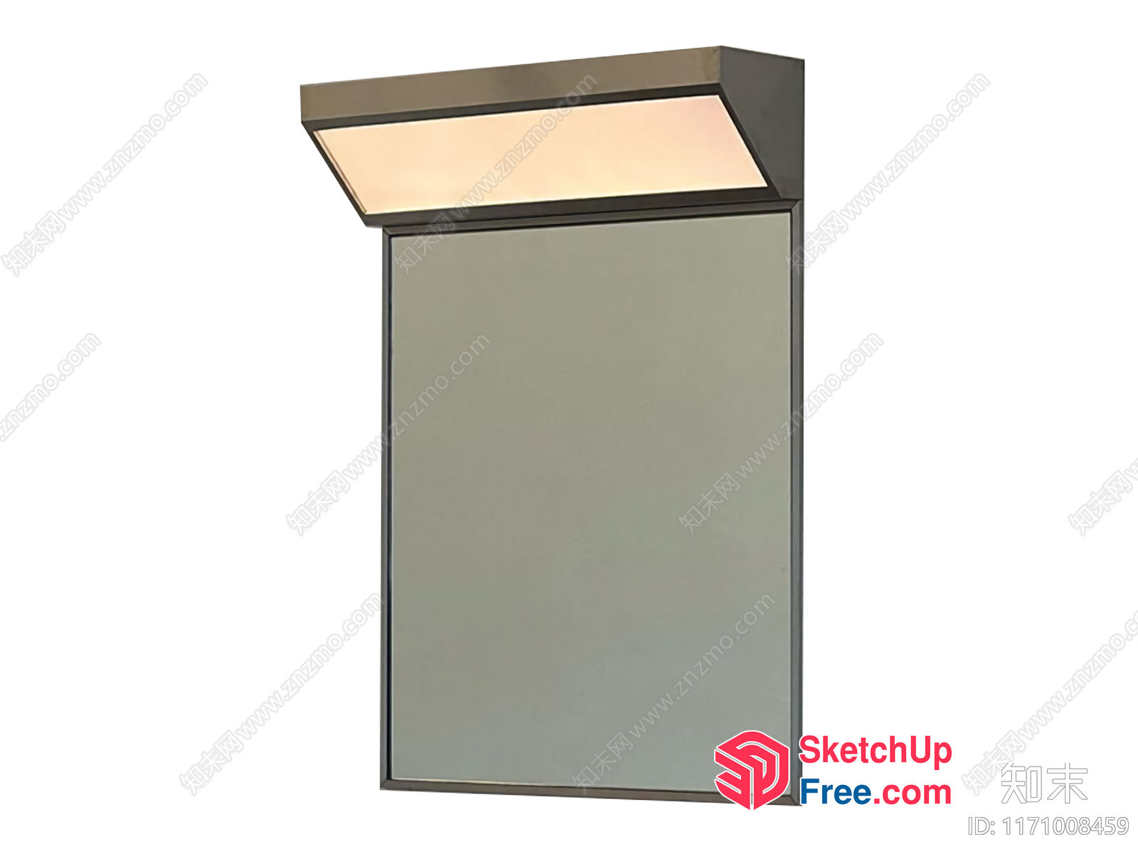 Modern Glass Wall Light Fixture 3D SketchUp File