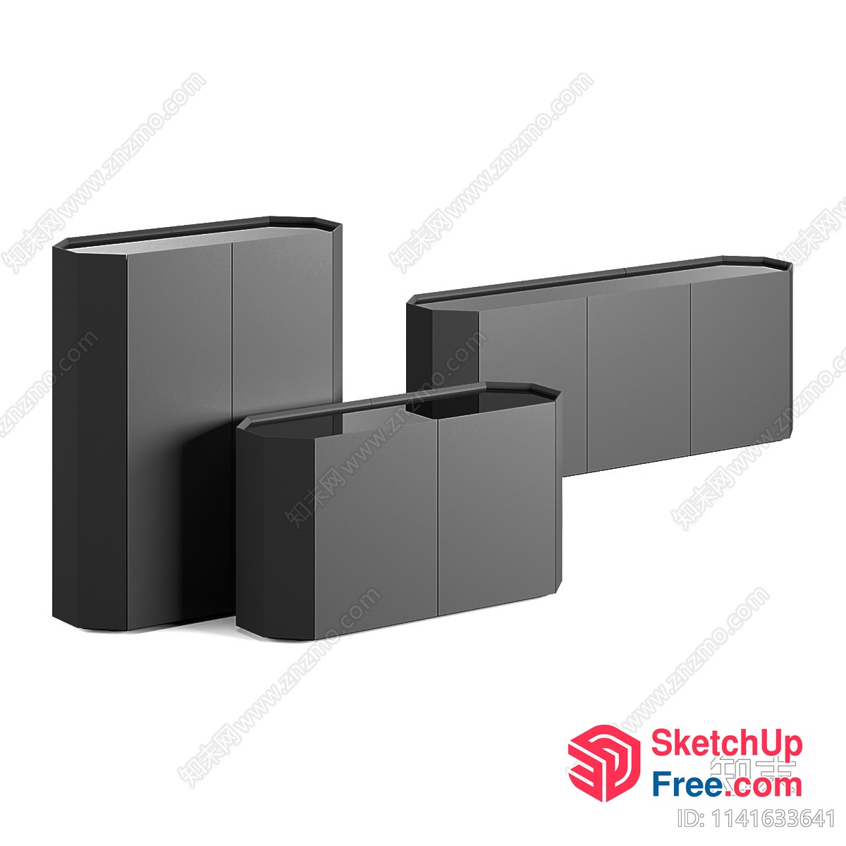 3D Rendered Furniture Pieces In A Modern Design Style 3D SketchUp File