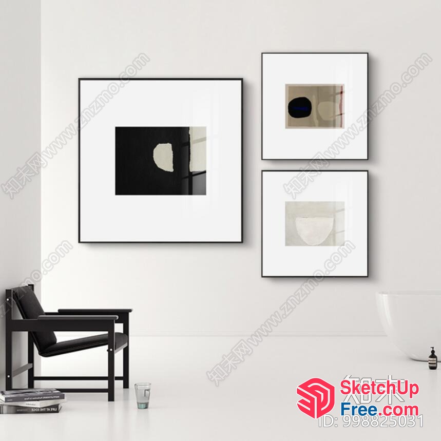 Minimalist Style Interior With Modern Furniture And Decor 3D SketchUp File