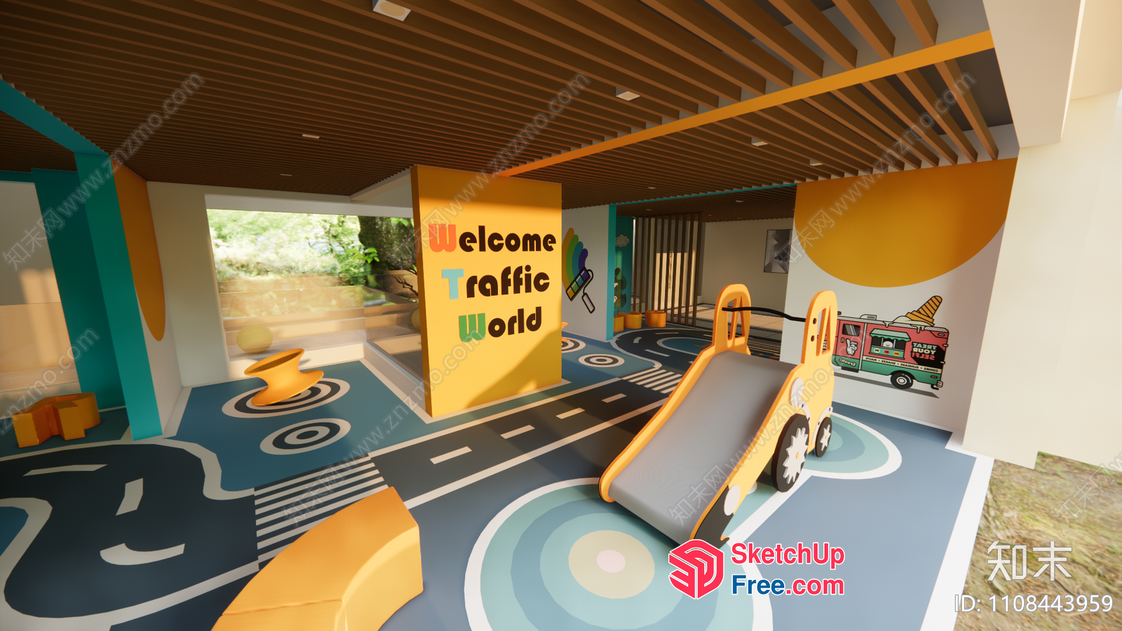 A Colorful And Inviting Children'S Play Area 3D SketchUp File