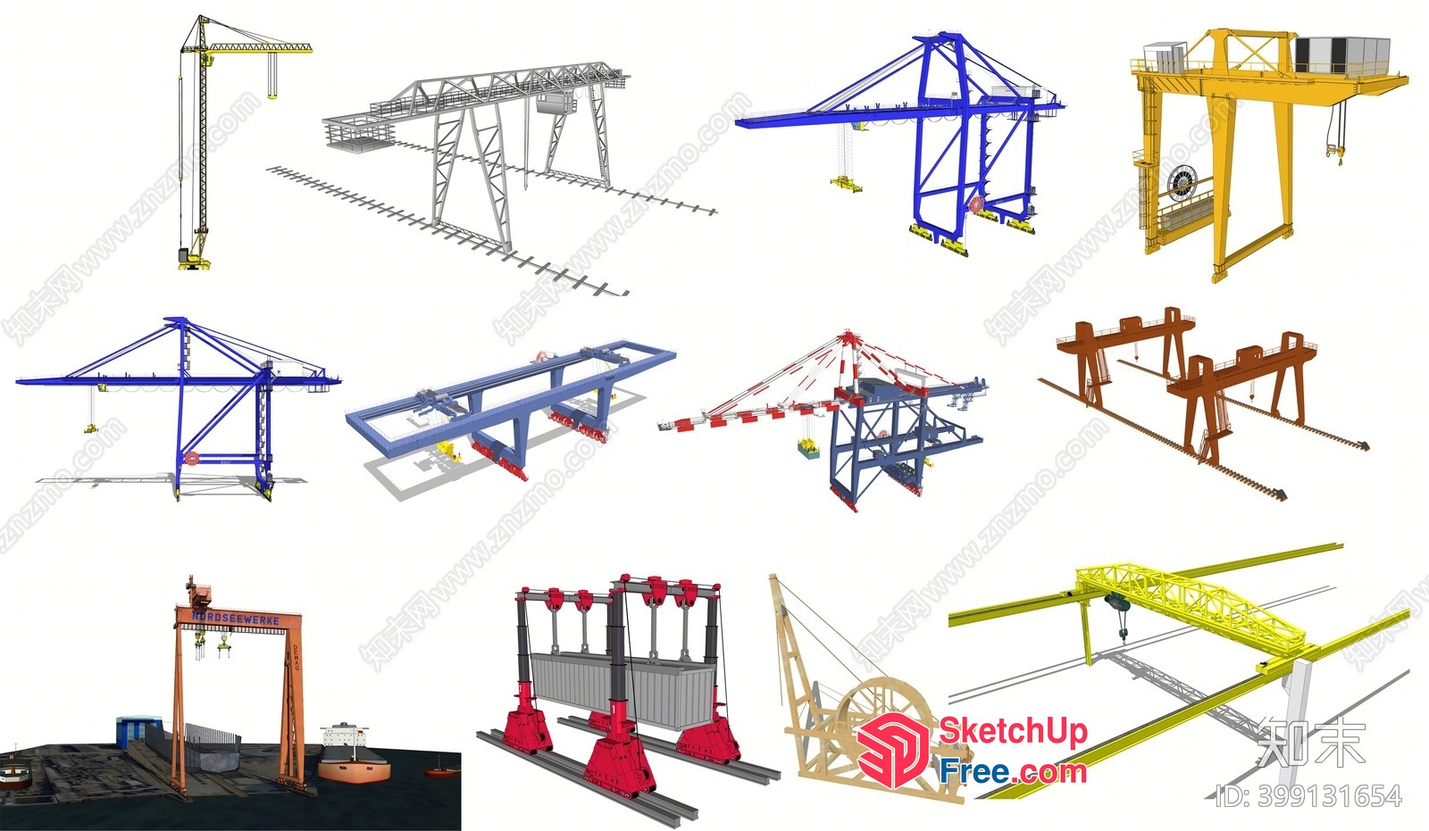 Industrial Cranes And Hoists 3D SketchUp File