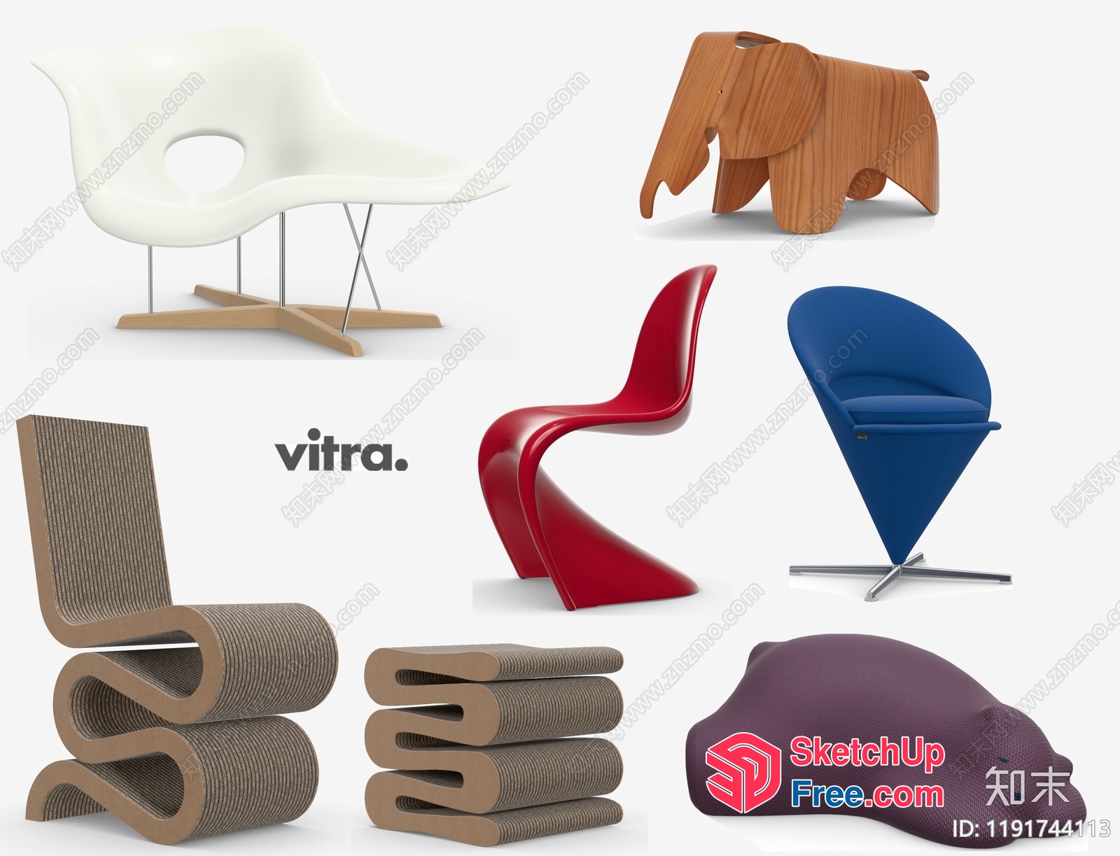 Modern And Curved Furniture Collection 3D SketchUp File