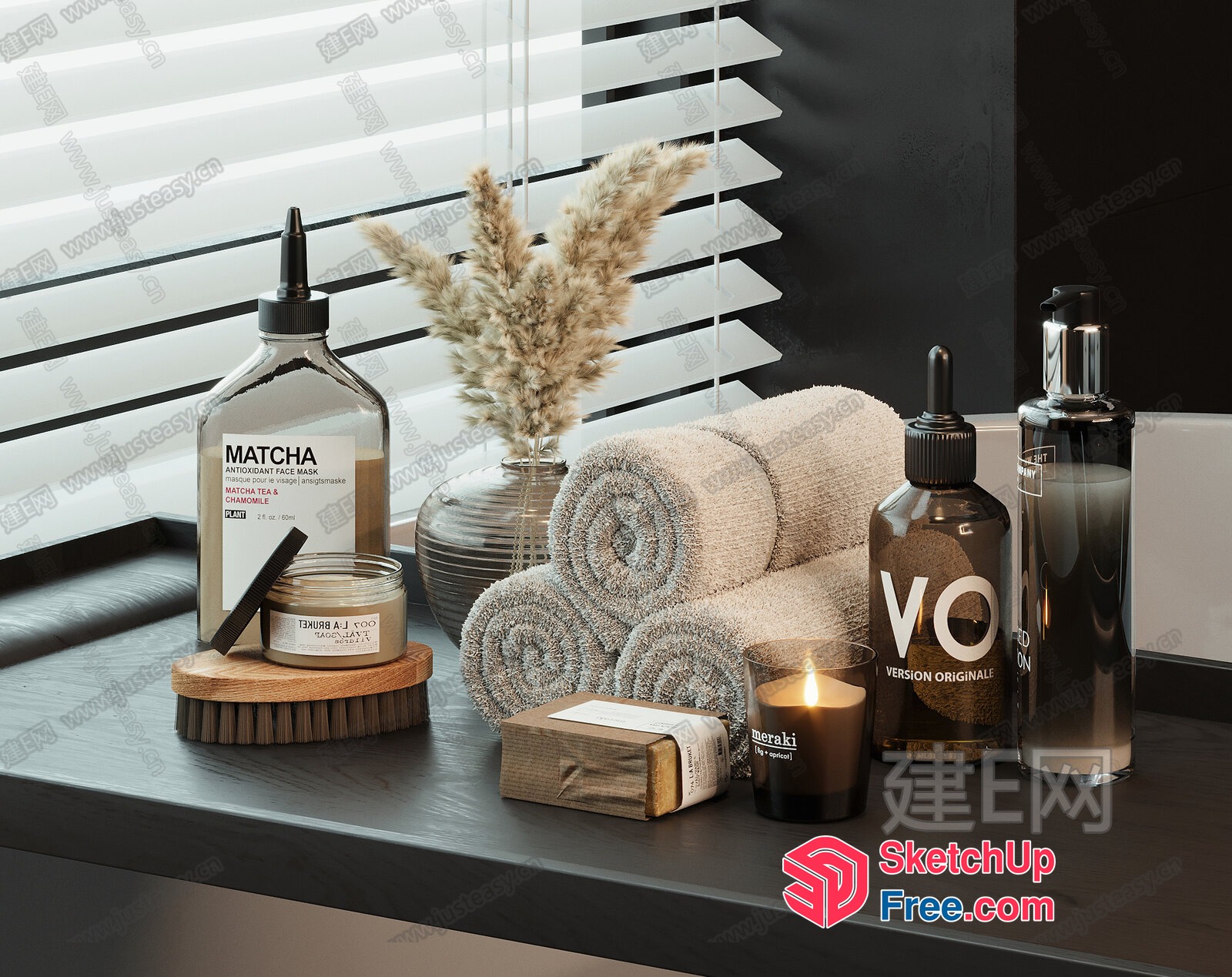 Natural Spa Decor 3D SketchUp File