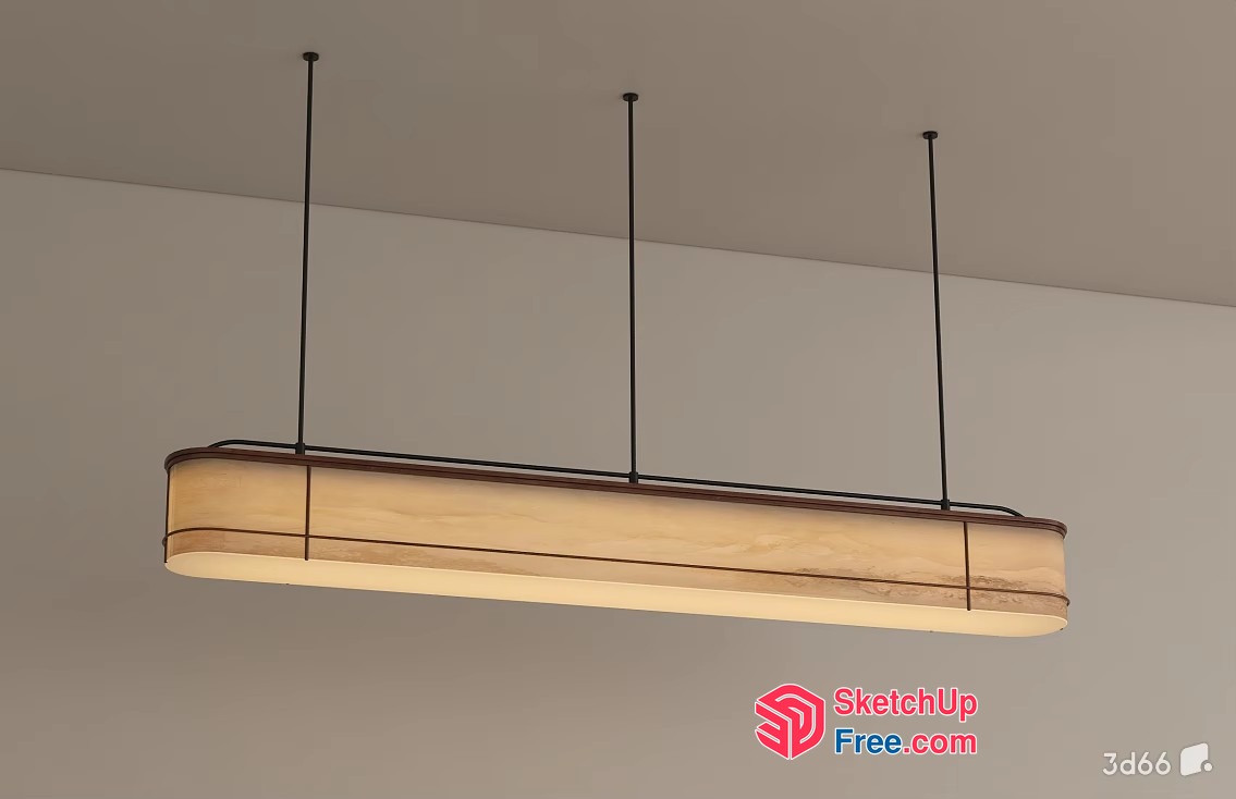 Elegant And Modern Hanging Light Fixture 3D SketchUp File