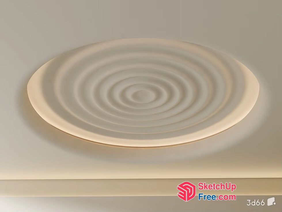 A Spiral Ceiling Design 3D SketchUp File