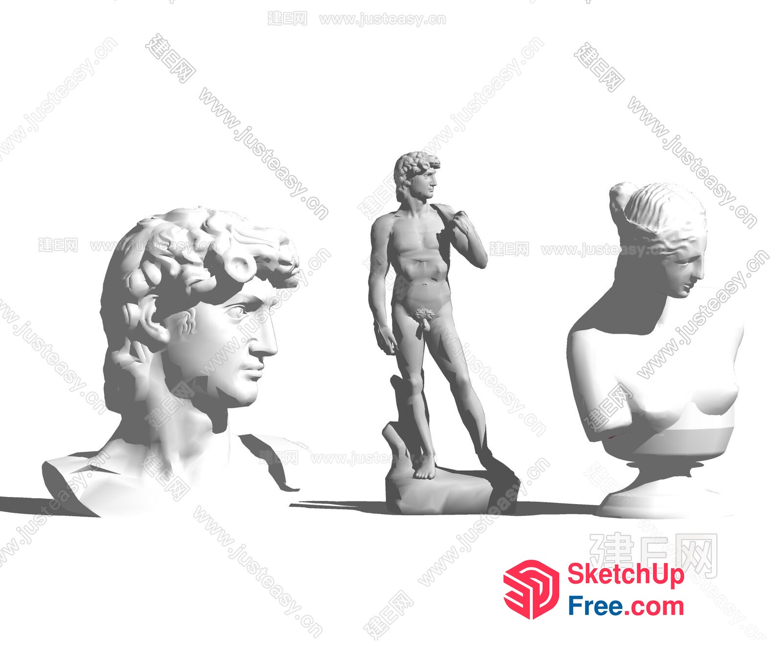 Ancient Greek Sculpture Collection 3D SketchUp File