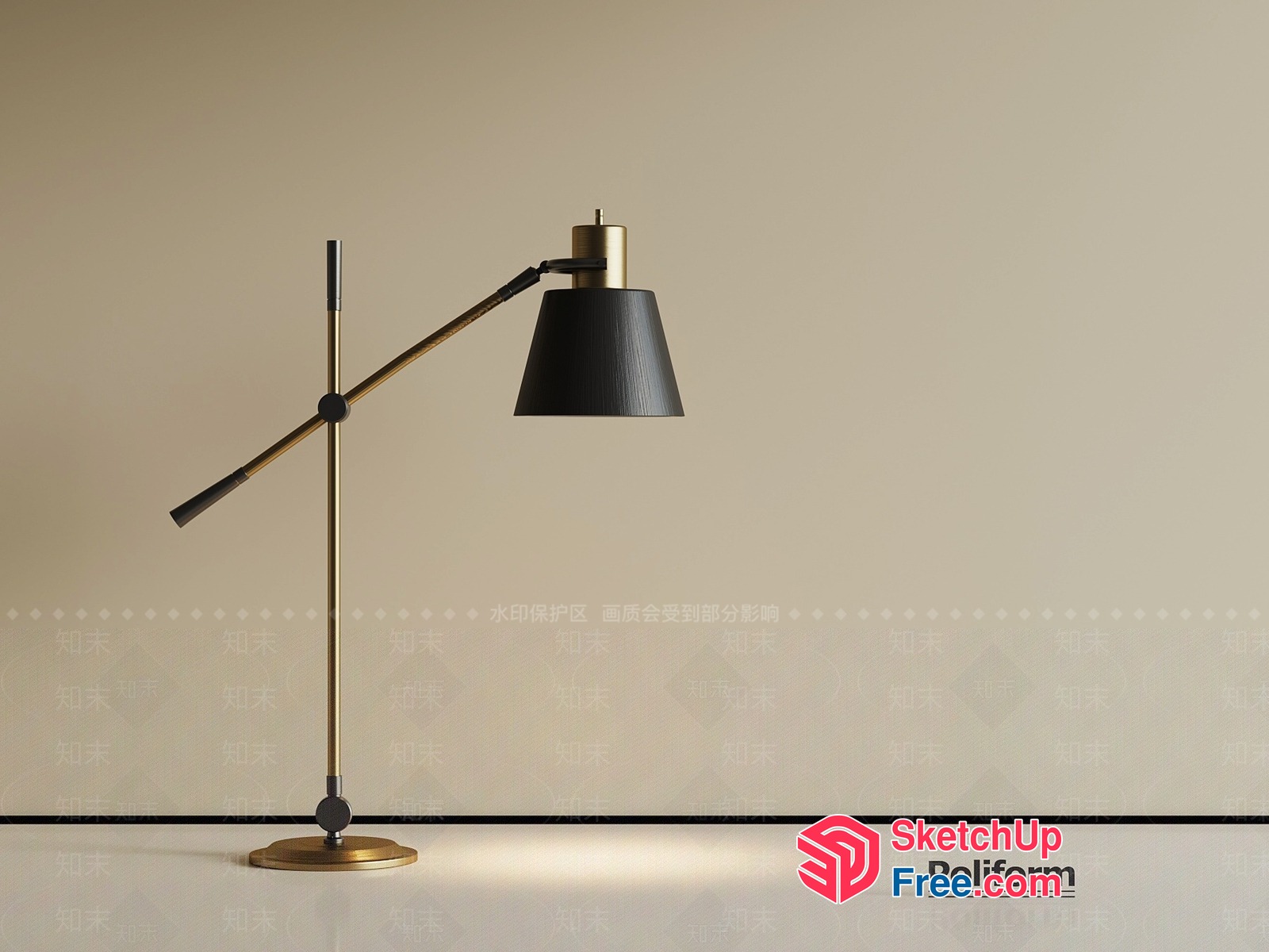 Poliform Task Lamp 3D SketchUp File