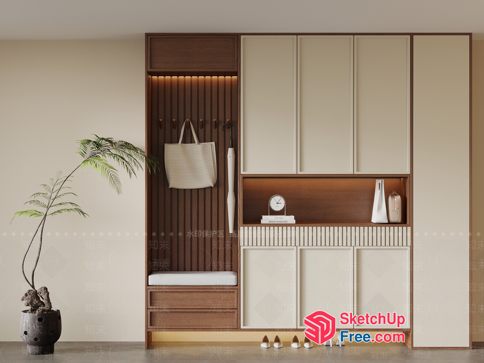 Minimalist Style Home Entryway 3D SketchUp File
