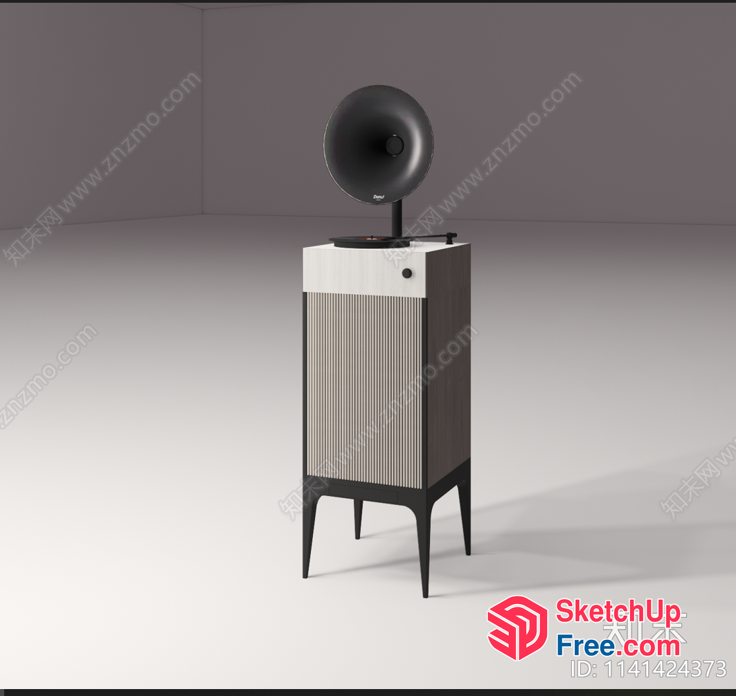 Modern Retro Style Music Player 3D SketchUp File
