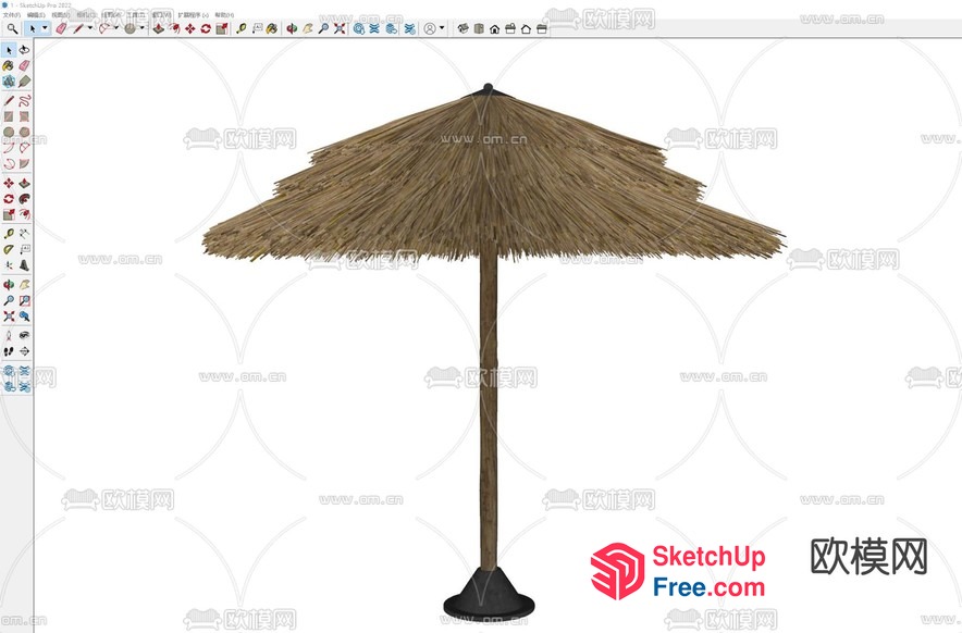 3D Model Of A Traditional Chinese Umbrella 3D SketchUp File