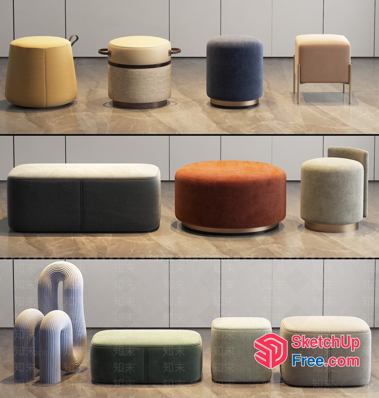 Modern Furniture Collection 3D SketchUp File