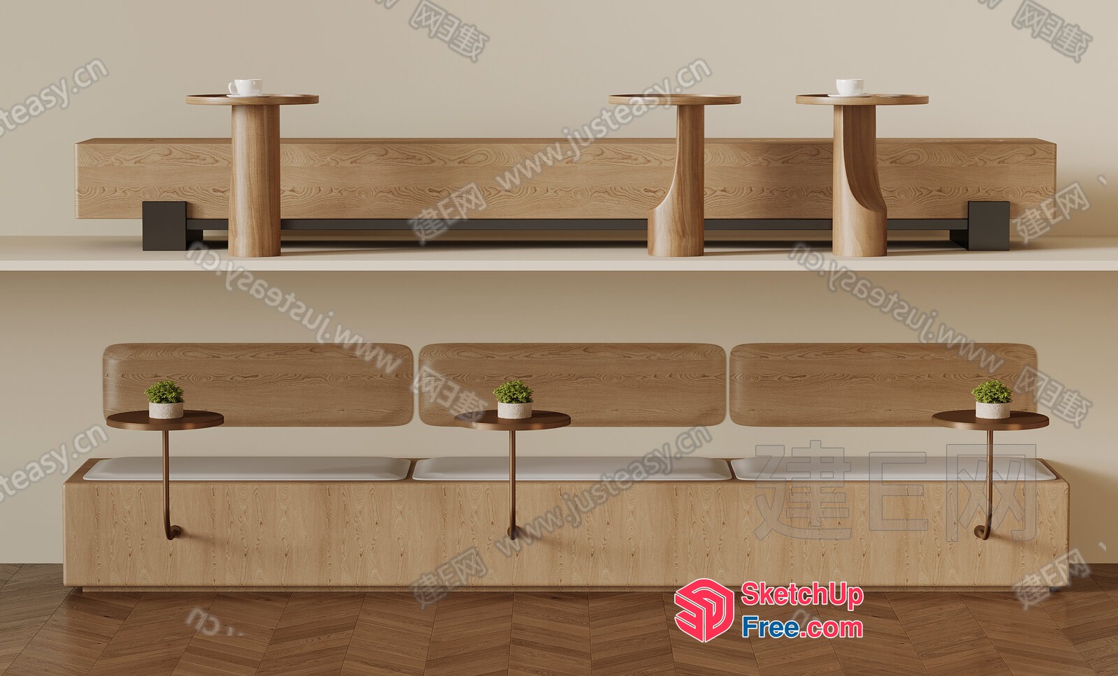 Modern Minimalist Living Room Furniture With Sleek And Elegant Design 3D SketchUp File