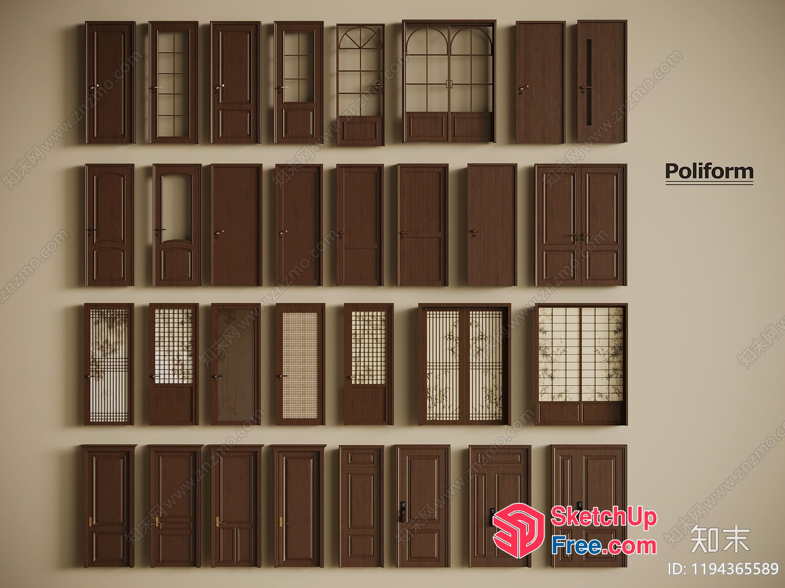 Various Doors And Windows 3D SketchUp File