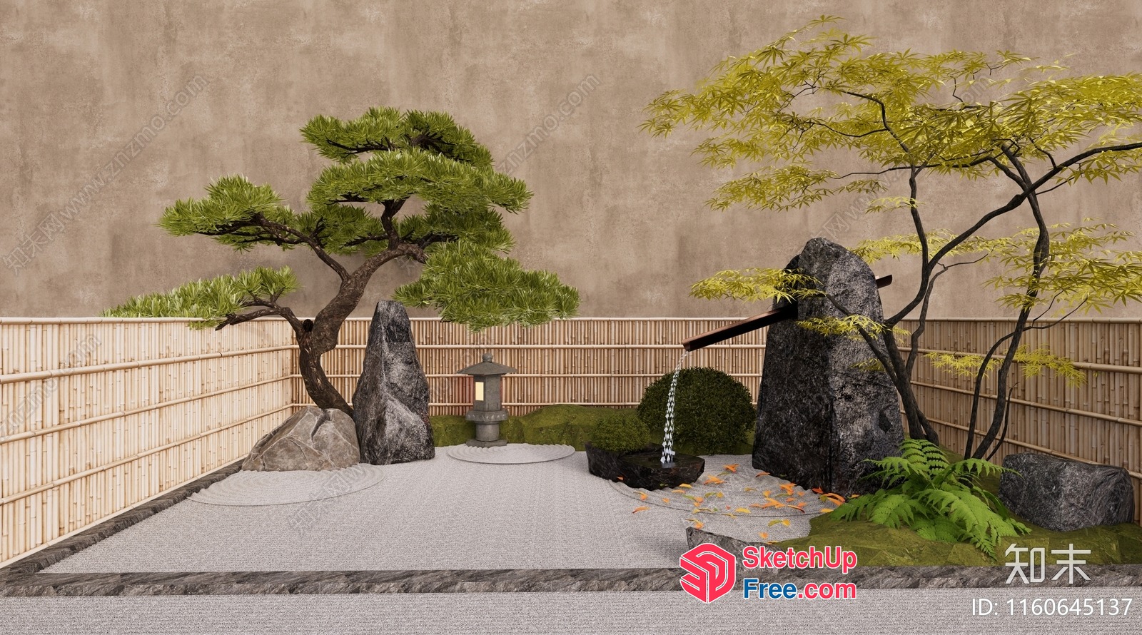 Serene Japanese Garden Oasis 3D SketchUp File