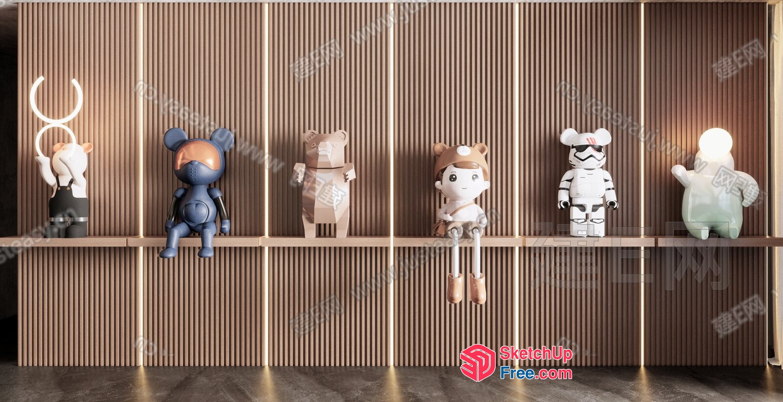 Toy Display Shelf 3D SketchUp File