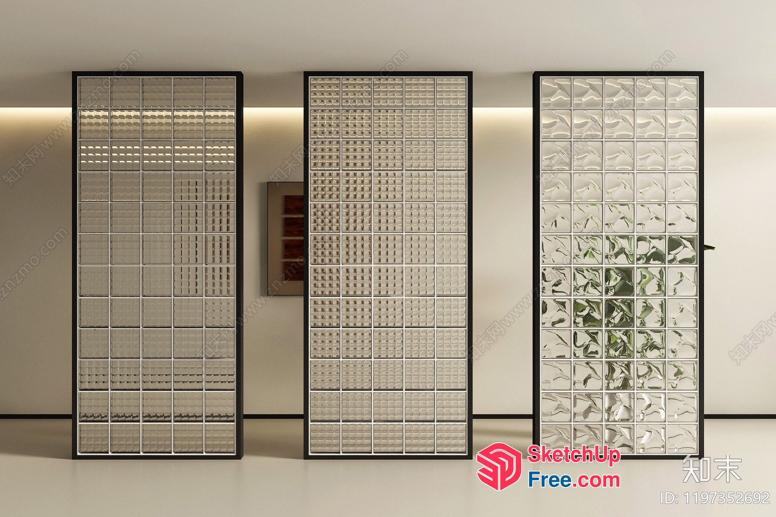 Modern Partition Screen Design 3D SketchUp File