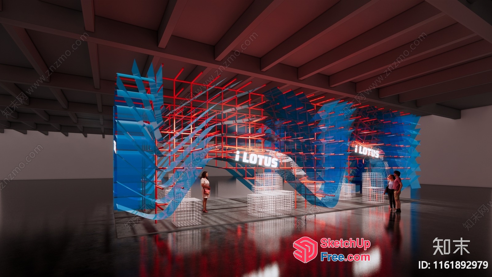 Modern Industrial Architecture Design 3D SketchUp File