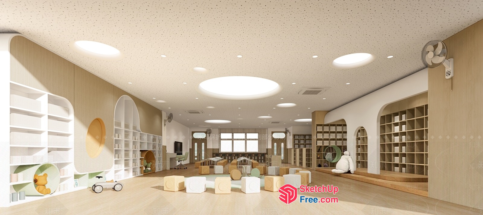Modern Minimalist Japanese Style Interior Design 3D SketchUp File