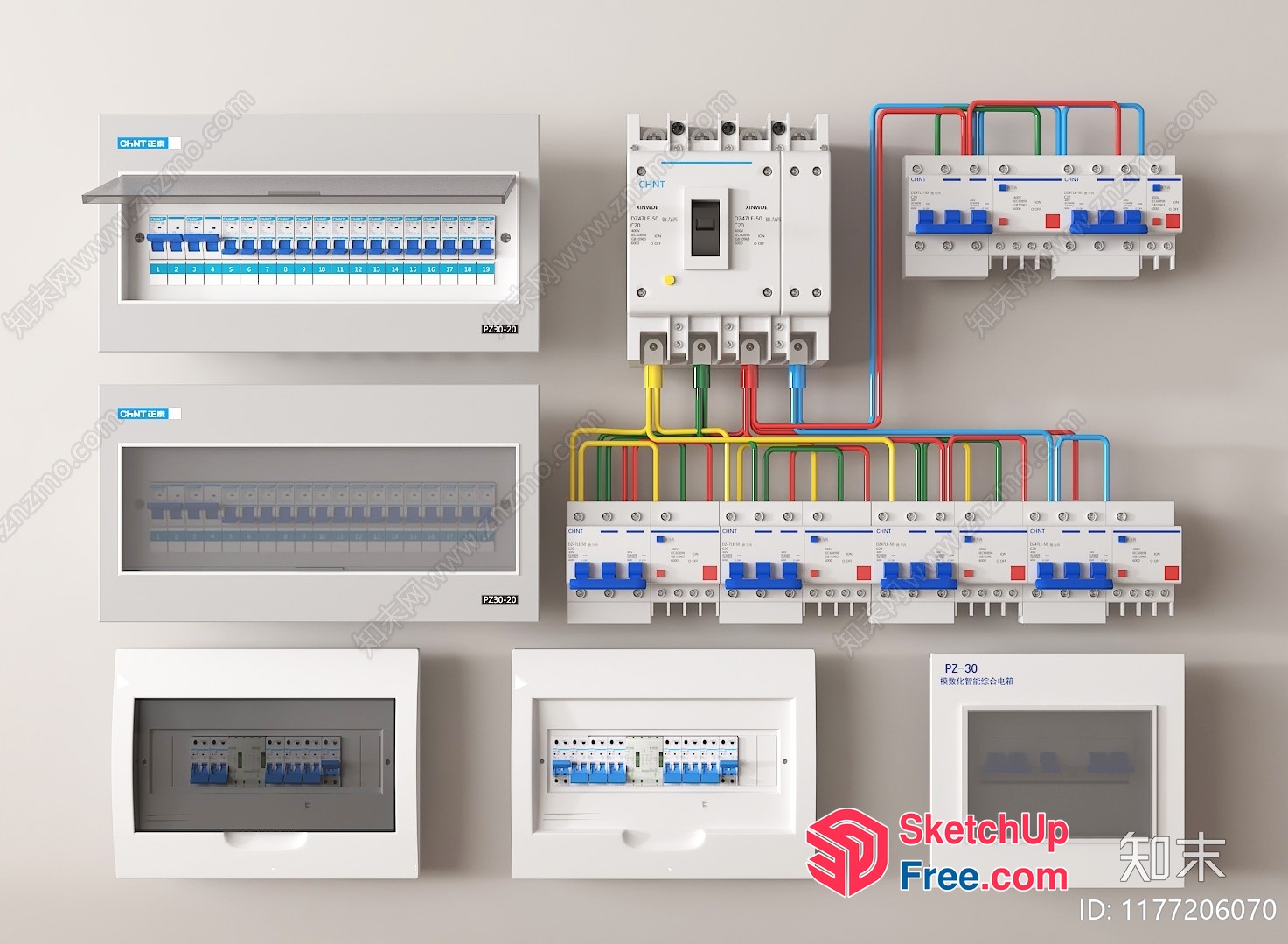 Electrical Panel Board 3D SketchUp File