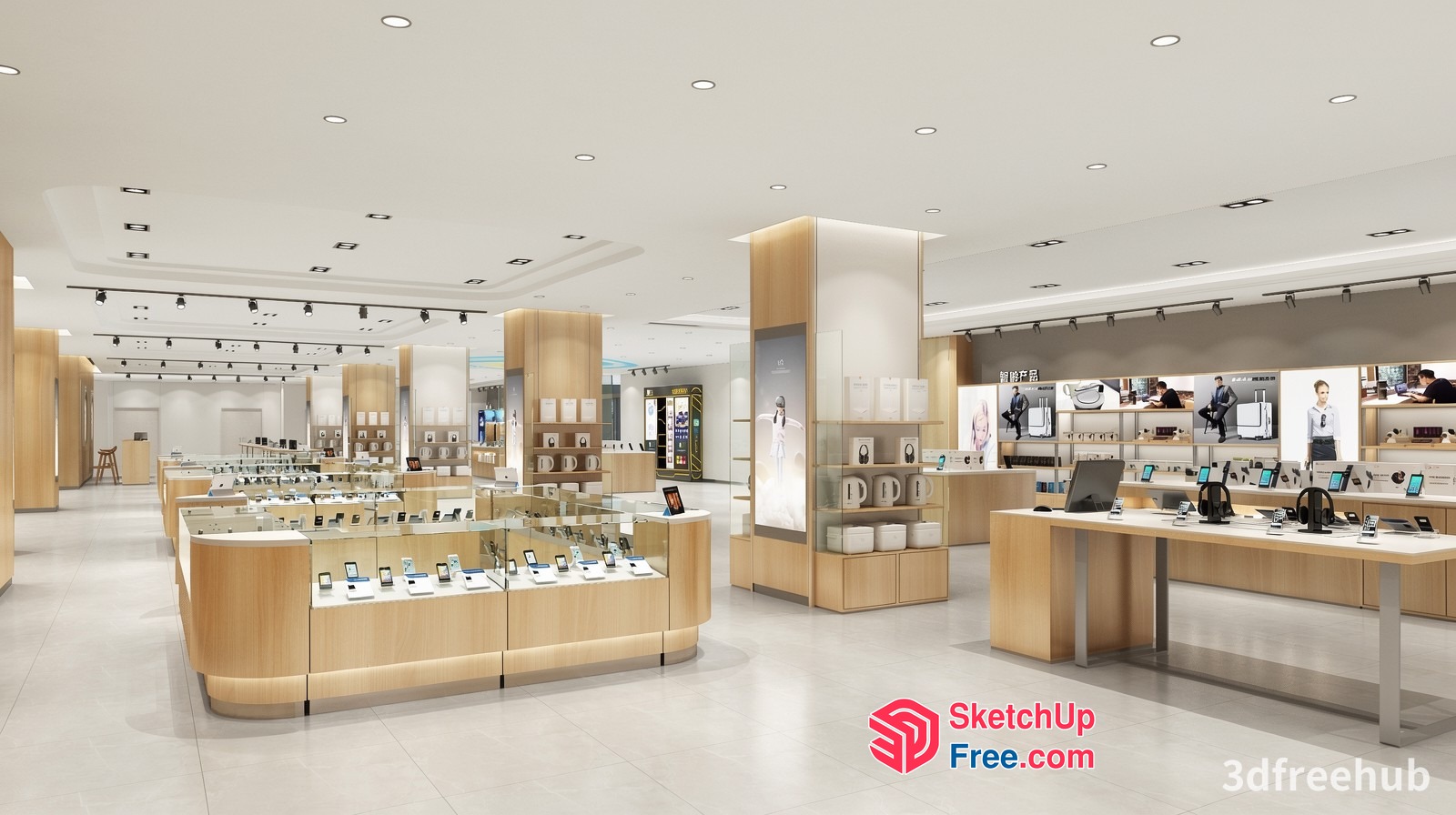 Electronic Device Display Store Interior 3D SketchUp File