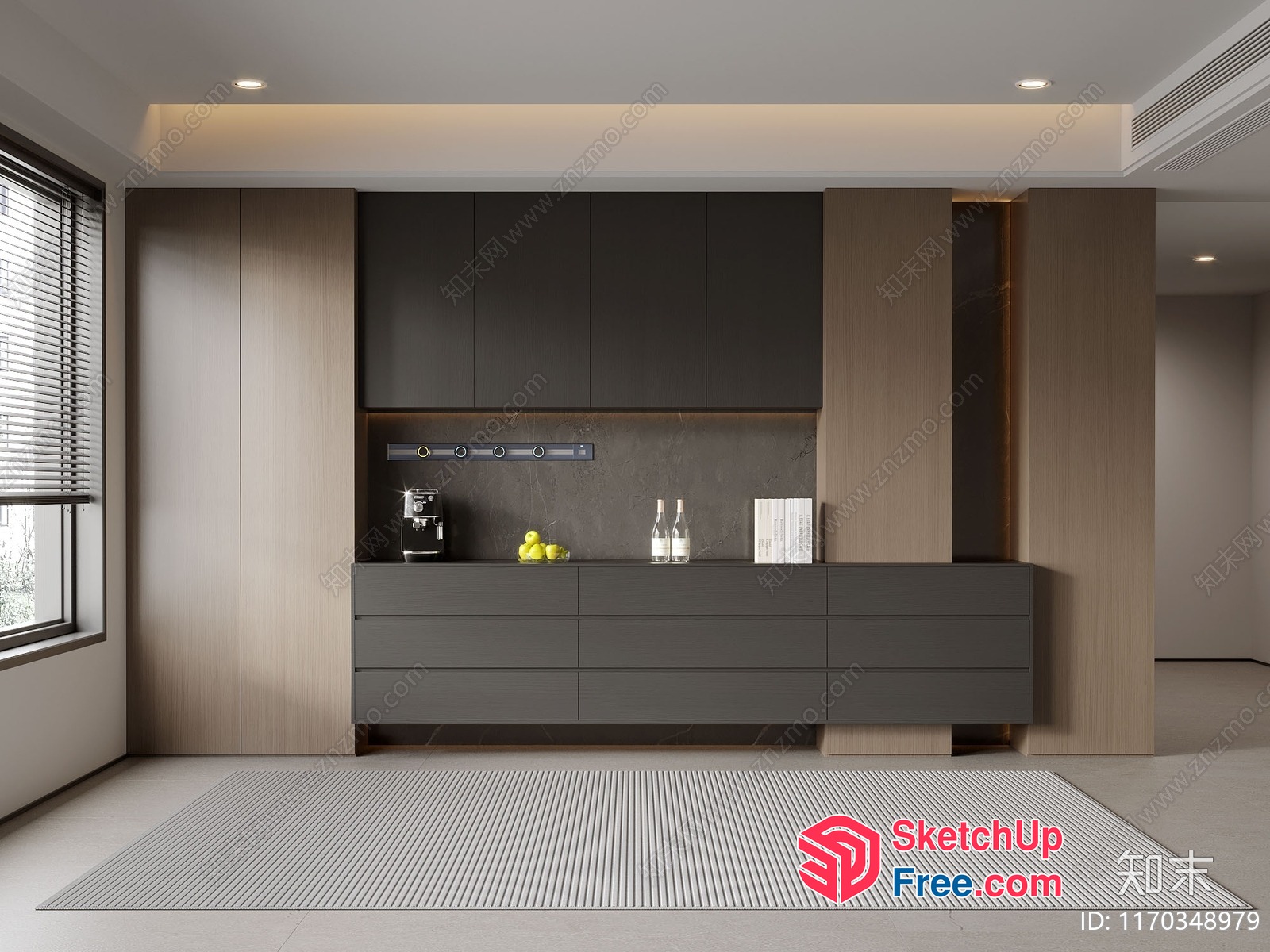 Modern Minimalist Interior Design 3D SketchUp File