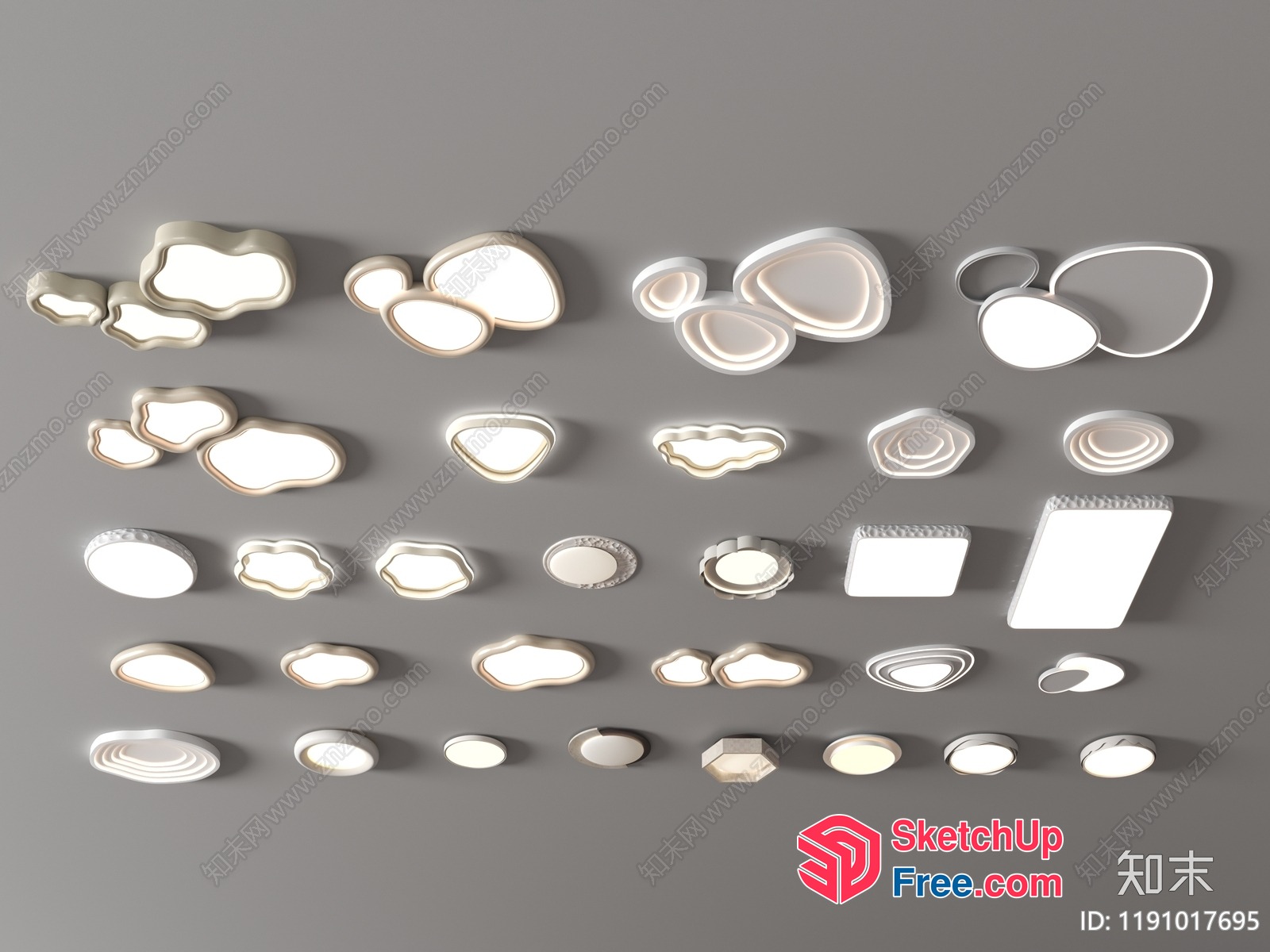 Ceiling Light Selection 3D SketchUp File