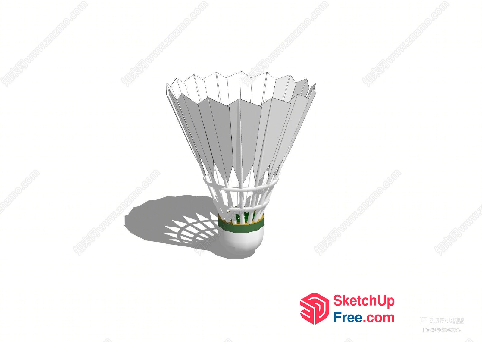 Shuttercock With Shadow 3D SketchUp File