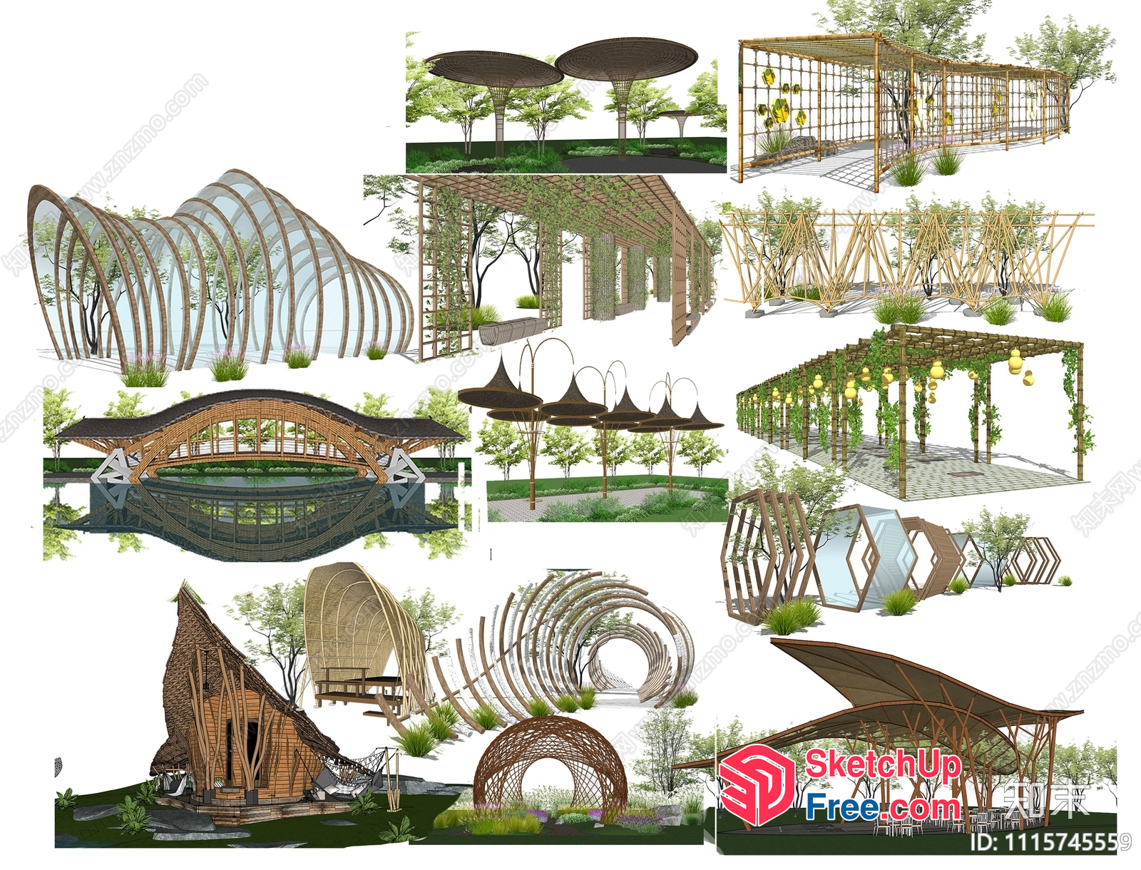 Architectural Designs For Outdoor And Indoor Spaces 3D SketchUp File