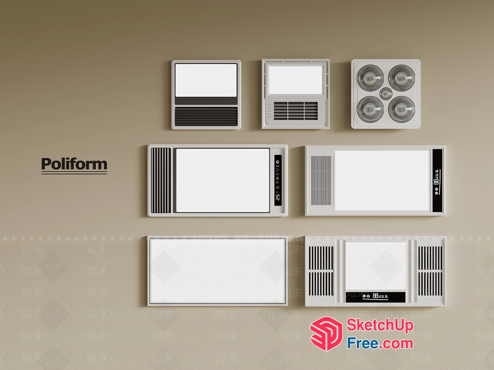 Poliform Interior Decor 3D SketchUp File