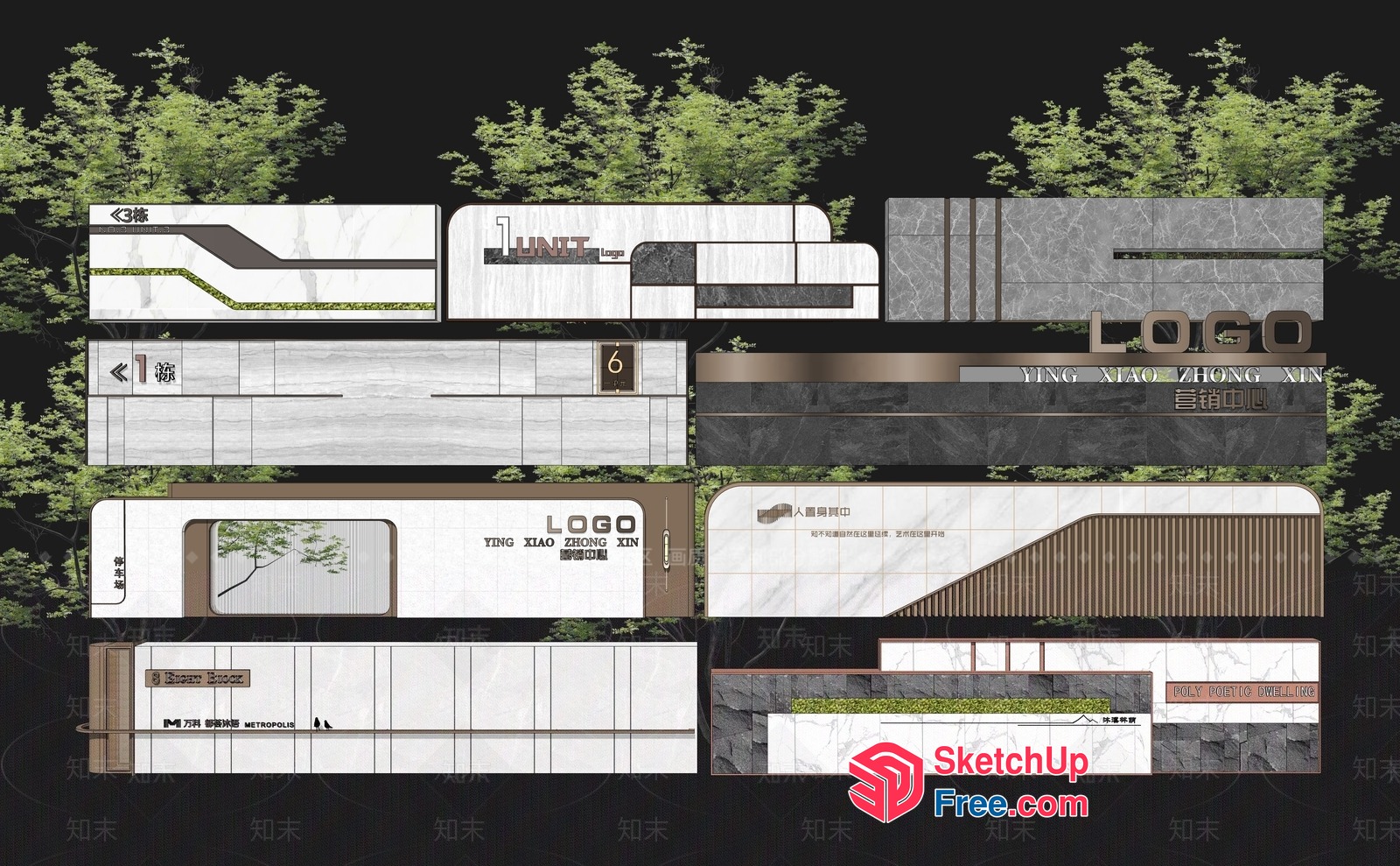 Modern Exterior Design With Clean Lines And Minimalist Aesthetic 3D SketchUp File