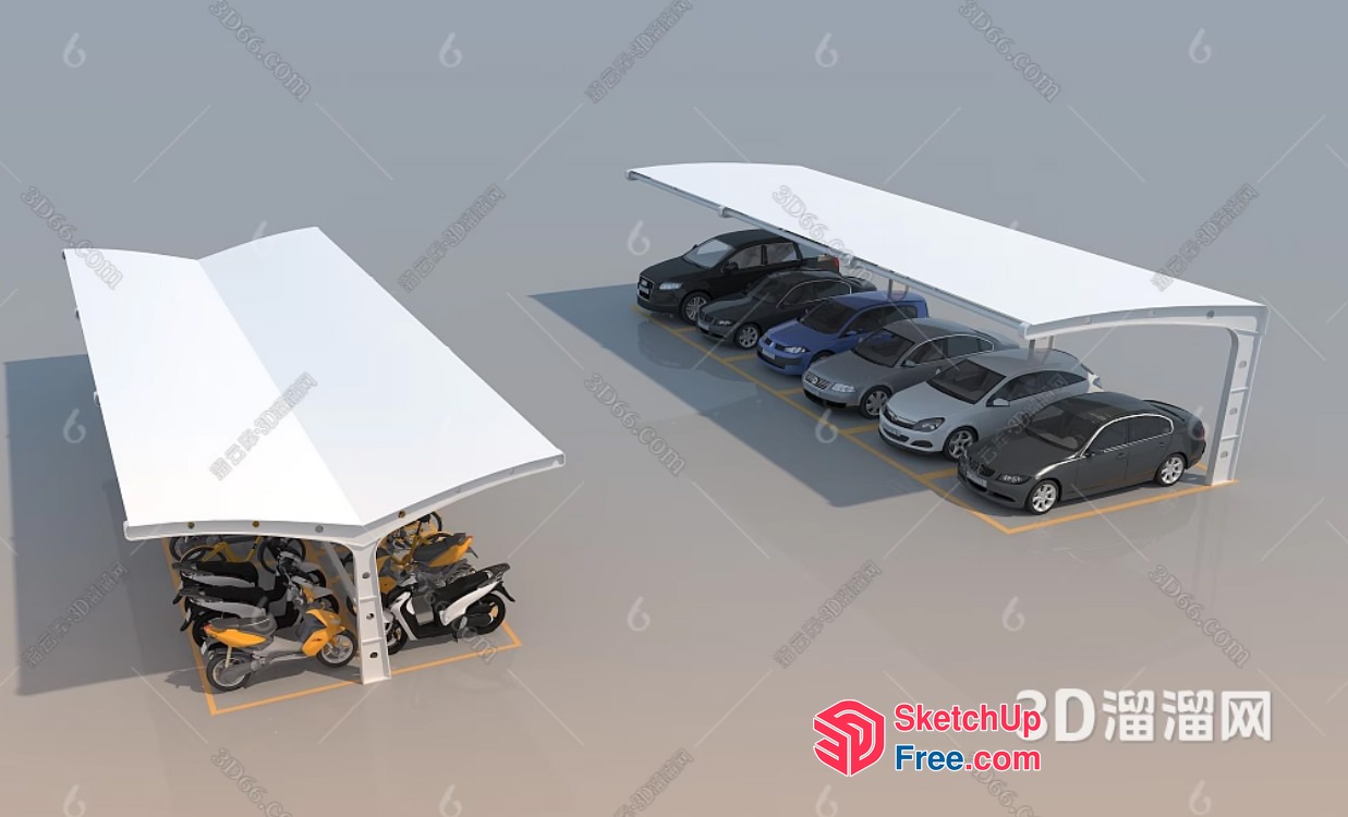 Car Parking And Storage Facility 3D SketchUp File