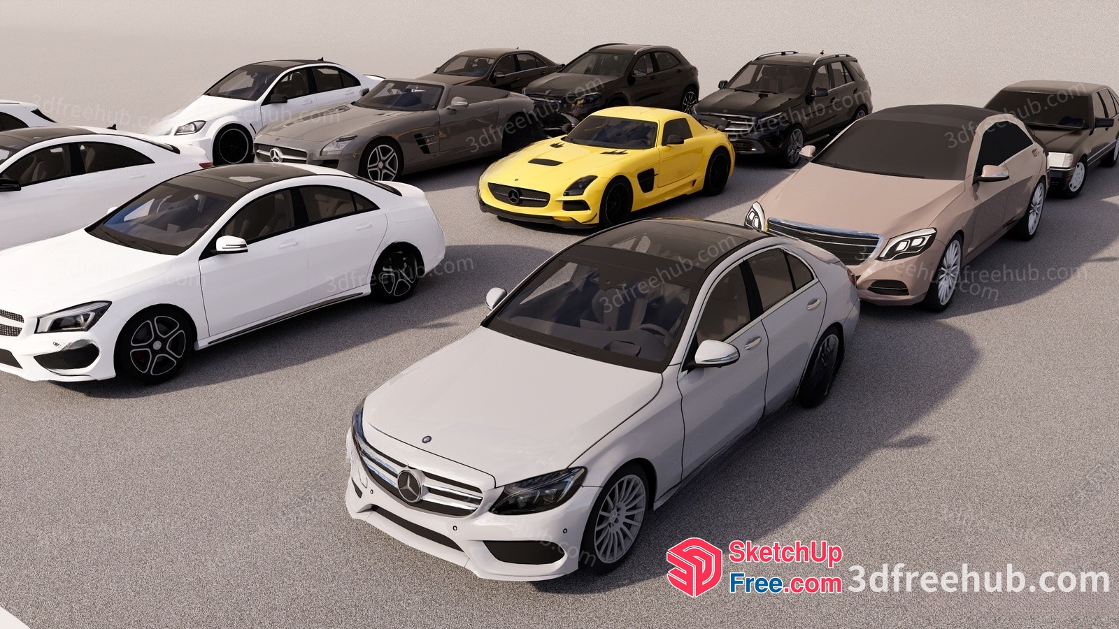 A Collection Of Cars 3D SketchUp File