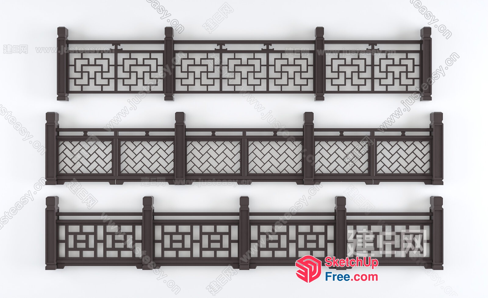 Decorative Railing For Outdoor Spaces 3D SketchUp File