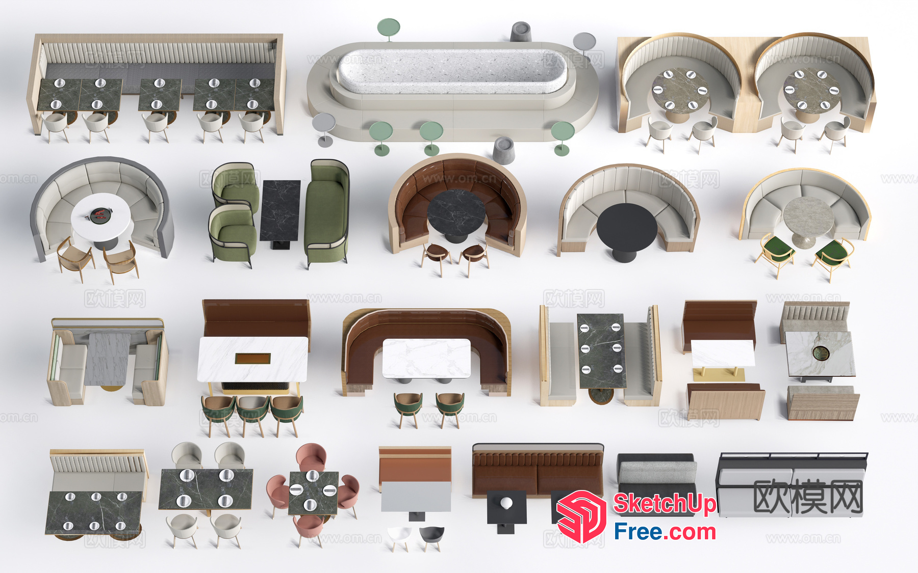 Modern Furniture Set 3D SketchUp File
