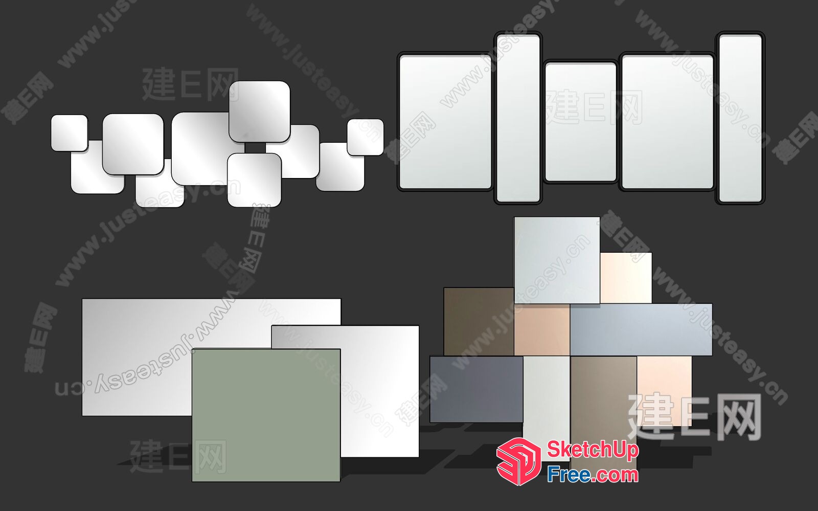 Modern Interior Design Elements 3D SketchUp File