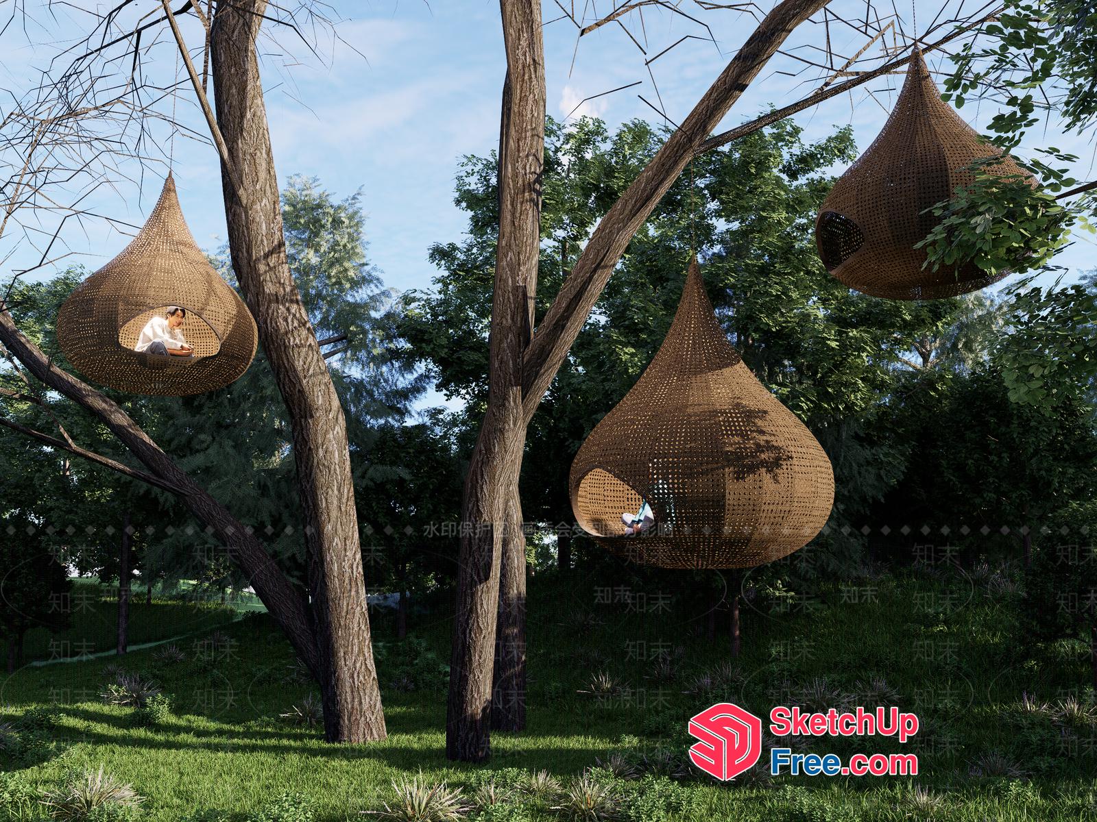 Cozy Treehouse Retreat 3D SketchUp File