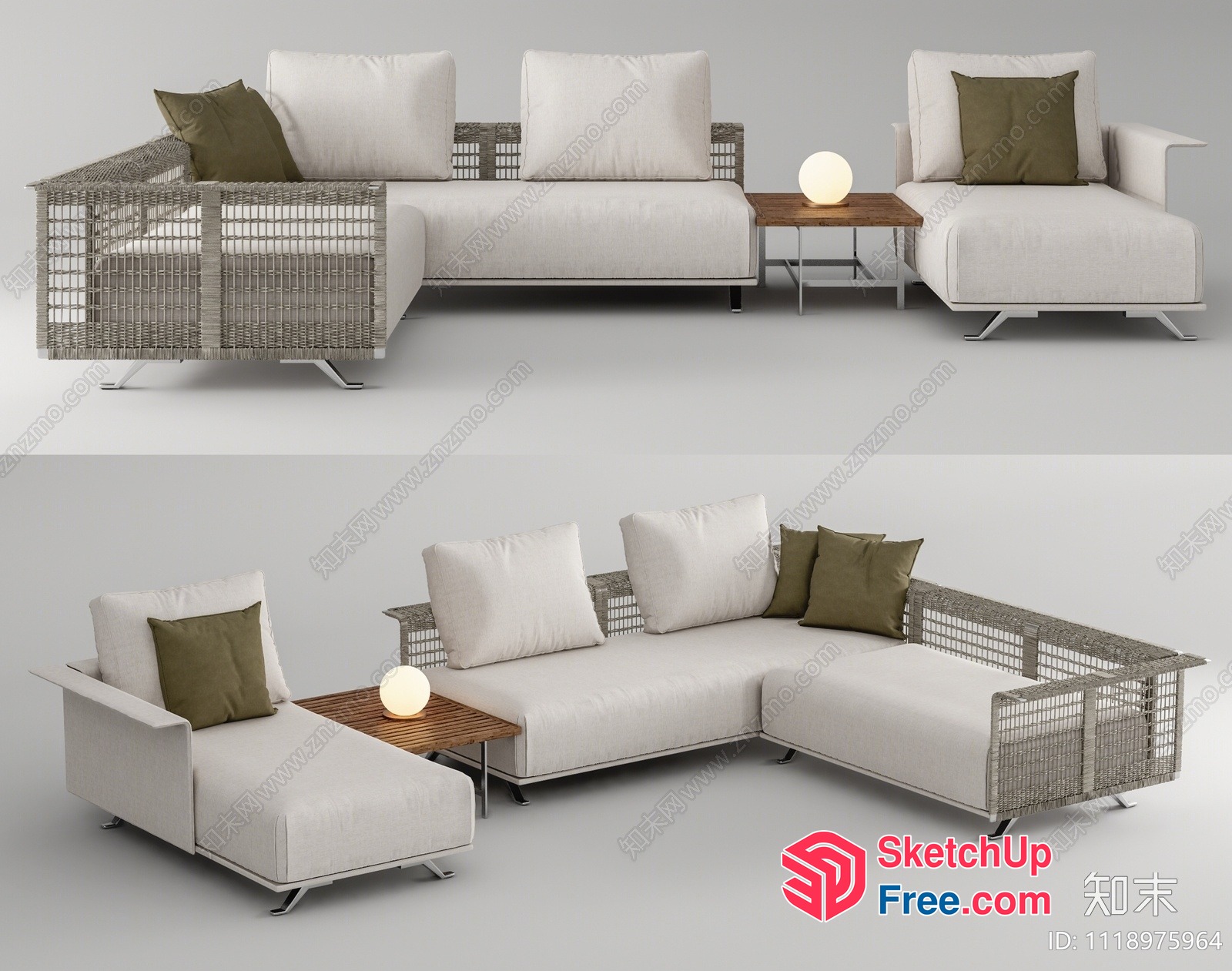 Modern Outdoor Furniture Set 3D SketchUp File