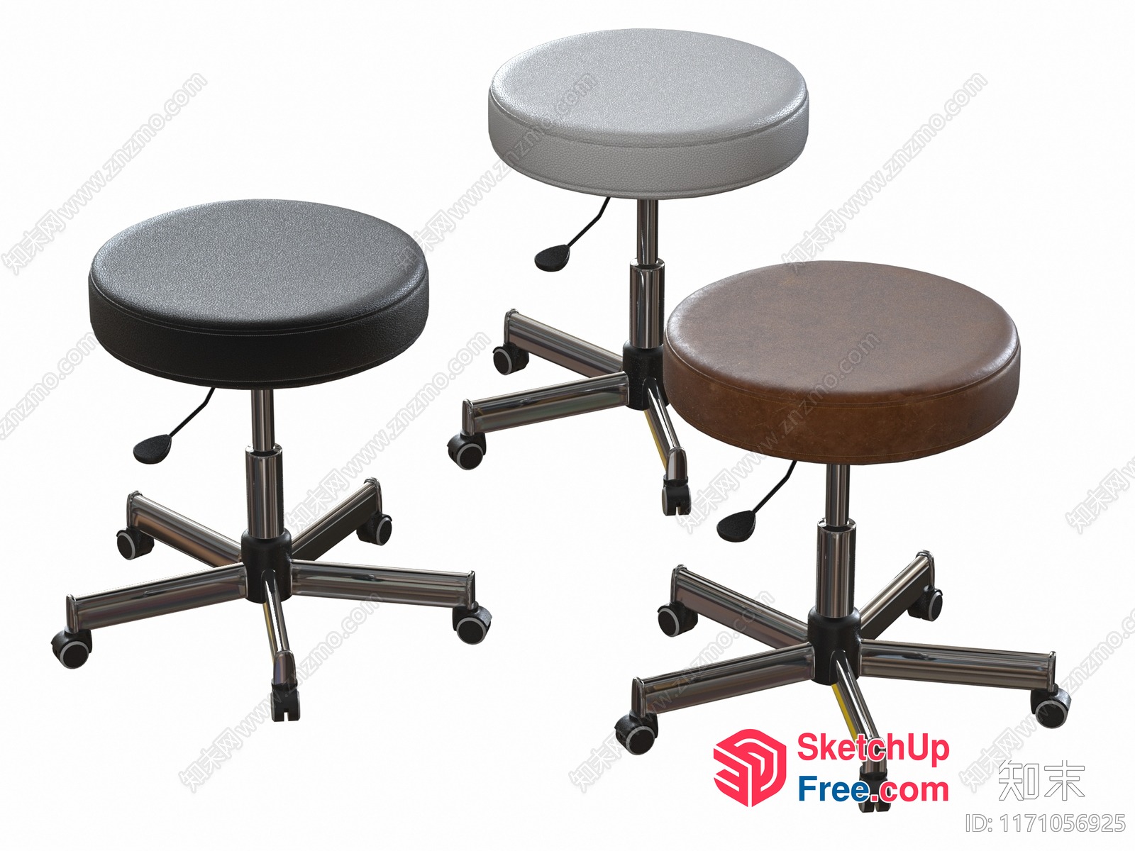 Modern Office Stools 3D SketchUp File