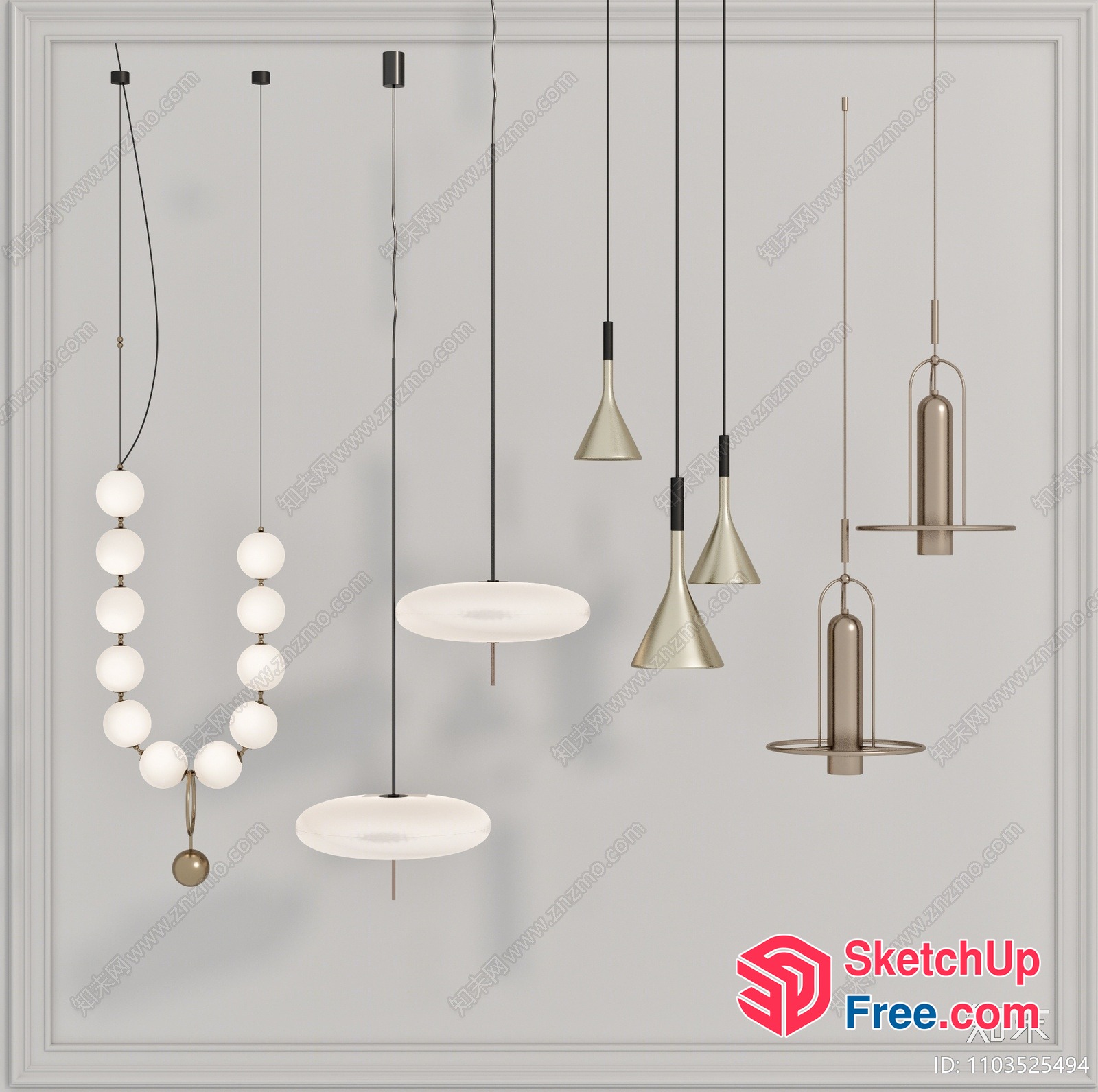 Modern Light Fixtures For A Contemporary Home 3D SketchUp File